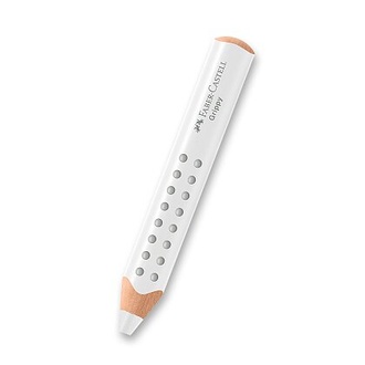 Papírenské zboží - Pastelka Faber-Castell Grippy - bílá