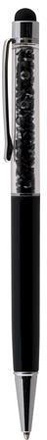Papírenské zboží - Kuličkové pero "Touch", SWAROVSKI® Crystals, černá, černý krystal