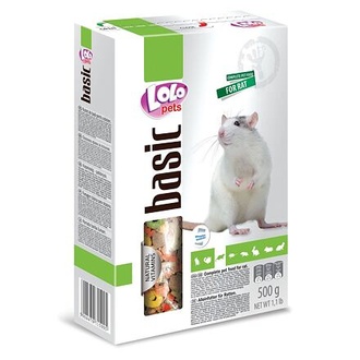 Papírenské zboží - LOLO BASIC kompletní krmivo pro potkany 500 g krabička 