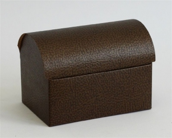 Papírenské zboží - Krabice Cofanetto 70 x 45 x 52 mm tmavě hnědá 