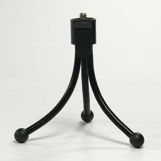 Papírenské zboží - Držák fotoaparátu Logo na stůl, černý, termoplast, 360 stupňů rotace