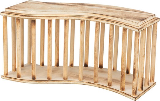 Papírenské zboží - Jesličky na seno stojící 37 x 19 x 13 cm, opalované dřevo