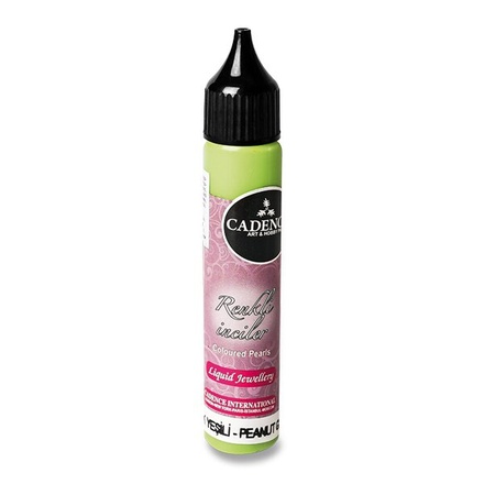 Papírenské zboží - Tekuté perly Cadence 25 ml,zelená