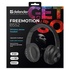 Papírenské zboží - Defender FreeMotion B552, slúchadlá s mikrofónom, ovládanie hlasitosti, čierna, 2.0, 40 mm