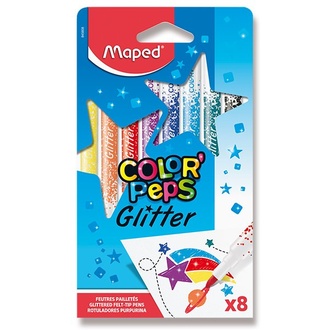 Papírenské zboží - Fixy Maped Glitter 8 barev