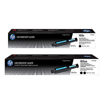 Papírenské zboží - HP originální Neverstop Toner Reload Kit W1103AD, black, 5000 (2x2500)str., HP 103AD, HP