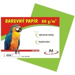 Papírenské zboží - papír pro výtvarnou výchovu A4/100/80g světle zelený