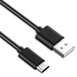 Papírenské zboží - USB kábel (2.0), USB A M - USB C M, 1m, čierny, Logo, blister