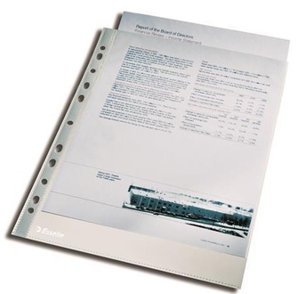 Papírenské zboží - Euroobaly "Luxus", čirá, A4, 105 mikronů, ESSELTE [100 ks]