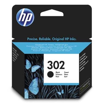 Papírenské zboží - HP originální ink F6U66AE, HP 302, black, 190str., 3.5ml, HP OJ 3830,3834,4650, DJ 2130,3