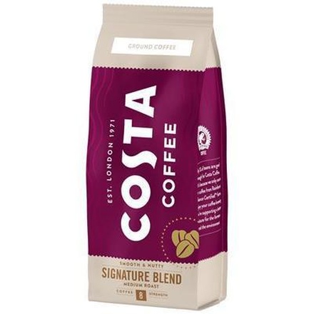 Papírenské zboží - Káva "Signature Blend", středně pražená, mletá, 200 g, COSTA
