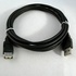 Papírenské zboží - USB predlžovačka (2.0), USB A M - USB A F, 1.8m, čierny, Logo Economy