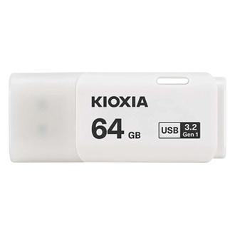 Papírenské zboží - Kioxia USB flash disk, USB 3.0, 64GB, Hayabusa U301, Hayabusa U301, bílý, LU301W064GG4