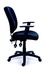 Papírenské zboží - Manažérska stolička, textilná, čierna základňa, MaYAH Active, čierna