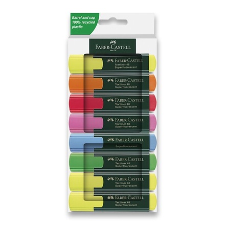 Papírenské zboží - Zvýrazňovač Faber-Castell Textliner 48 sada 8 barev