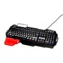 Papírenské zboží - Red Fighter K2, klávesnica CZ/SK, herná, podsvietená typ drôtová (USB), čierna, výmenná područka, stojane na mobil