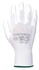 Papírenské zboží - Pracovné rukavice máčané na dlani a prstoch v polyuretáne, veľkosť 9, biele