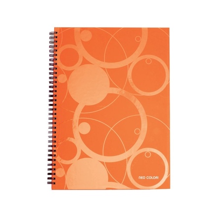 Papírenské zboží - Twin wire blok A4 lamino NEO COLORI oranžová