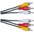 Papírenské zboží - Kabel Cinch 3x M- Cinch 3x M, 2m, czarny
