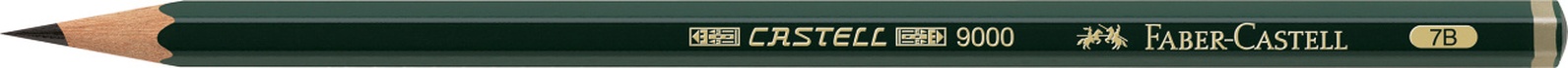 Papírenské zboží - Grafitová ceruzka Castell 9000, 7B, Faber-Castell 119007