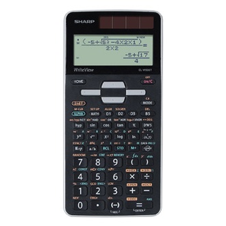 Papírenské zboží - Sharp Kalkulačka EL-W506T-GY, černo-šedá, vědecká, bodový displej