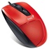 Papírenské zboží - Myš DX-150X, červená, drôtová, optická, štandardná veľkosť, USB, GENUIS