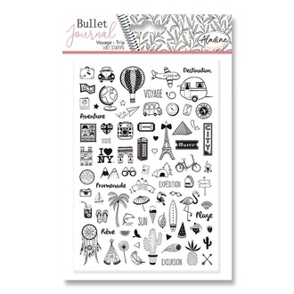 Papírenské zboží - Razítka Stampo Bullet Aladine Cestování, 81 ks