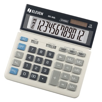 Papírenské zboží - Eleven kalkulačka SDC868L, černo-bílá, stolní, dvanáctimístná