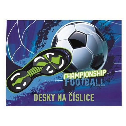 Papírenské zboží - Desky na číslice Football Championship
