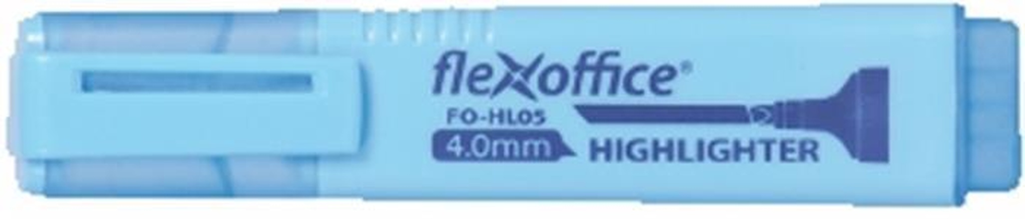 Papírenské zboží - Zvýrazňovač "HL05", modrá, 4,0 mm, FLEXOFFICE