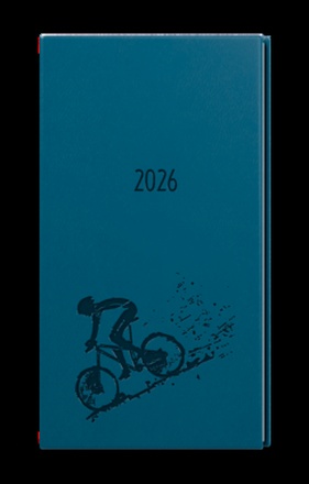 Papírenské zboží - Týdenní diář - Jakub - Vivella s ražbou - kapesní - petrolejová - Kolo