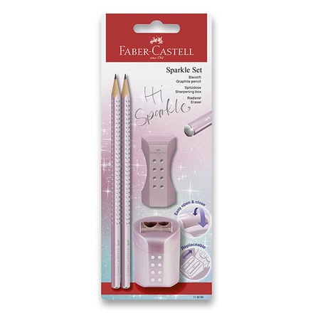 Papírenské zboží - Grafitová tužka Faber-Castell Sparkle set 4 ks
