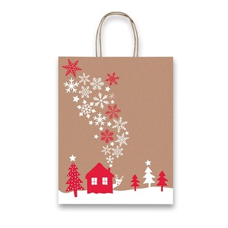 Papírenské zboží - Dárková taška Fantasia Snowflakes 160 x 80 x 210 mm