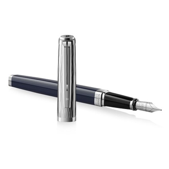 Papírenské zboží - Waterman Exception Made in France DLX Blue CT plnicí pero hrot M