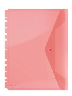 Papírenské zboží - Spisové desky, s drukem, s děrováním, červená, A4, PP, DONAU
