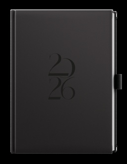 Papírenské zboží - Denní diář - David - Deny - A5 - černá