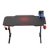 Papírenské zboží - ULTRADESK Herný stôl FRAG - RED, 140x66 cm, 76 cm, s XXL podložkou pod myš, s ultradesk BEAM, držiak slúchadiel aj nápojov