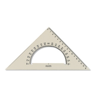 Papírenské zboží - Pravítko  trojuhelník s uhloměrem