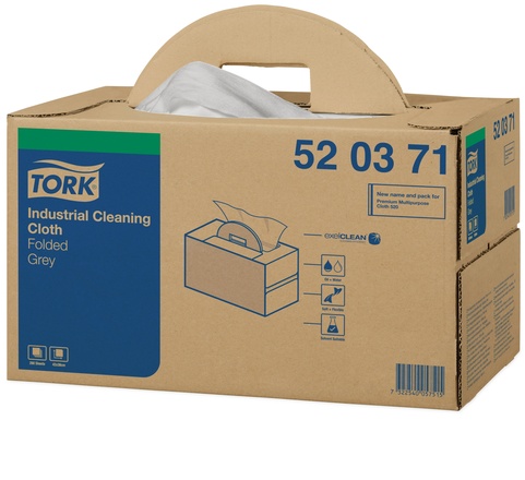 Papírenské zboží - Netkaná textílie TORK Premium 520 šedá Handy Box [280 ks]