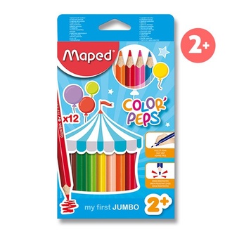 Papírenské zboží - Pastelky Maped Color'Peps Jumbo Jumbo, 12 barev