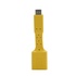 Papírenské zboží - USB redukcia (2.0), USB A F - microUSB M, 0.15m, OTG, žltá
