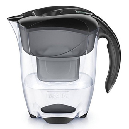 Papírenské zboží - Filtrační konvice Elemaris XL, černá, sklo, 3.5l, vč. 1 filtru, Brita
