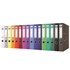 Papírenské zboží - Zakladač pákový Rainbow, hnedá, 50 mm, A4, PP/kartón, DONAU