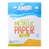 Papírenské zboží - Dekoračný papier A4 10 ks žltý metallic 250 g