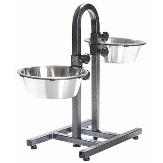 Papírenské zboží - Psí bar - nastavitelná výška misek, 2x miska 2,8l/24cm 