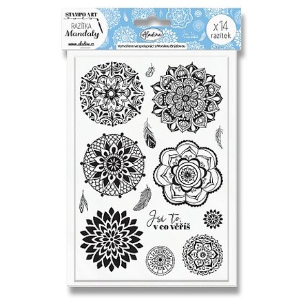 Papírenské zboží - Razítka Aladine StampoArt - Mandaly, 14 ks