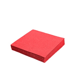 Papírenské zboží - Ubrousky 3-vrstvé, 33 x 33 cm červené [250 ks]
