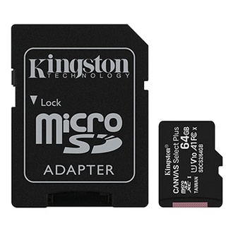 Papírenské zboží - Kingston paměťová karta Canvas Select Plus, 64GB, micro SDXC, SDCS2/64GB, UHS-I U1 (Class