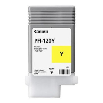 Papírenské zboží - Canon originální ink PFI120Y, yellow, 130ml, 2888C001, Canon TM-200, 205, 300, 305