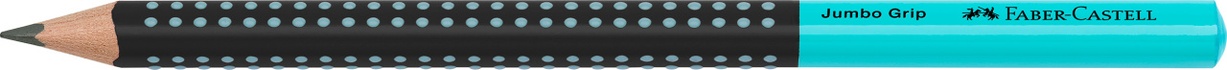 Papírenské zboží - Grafitová ceruzka Jumbo Grip Two Tone, tyrkysová / čierna Faber-Castell 511912
